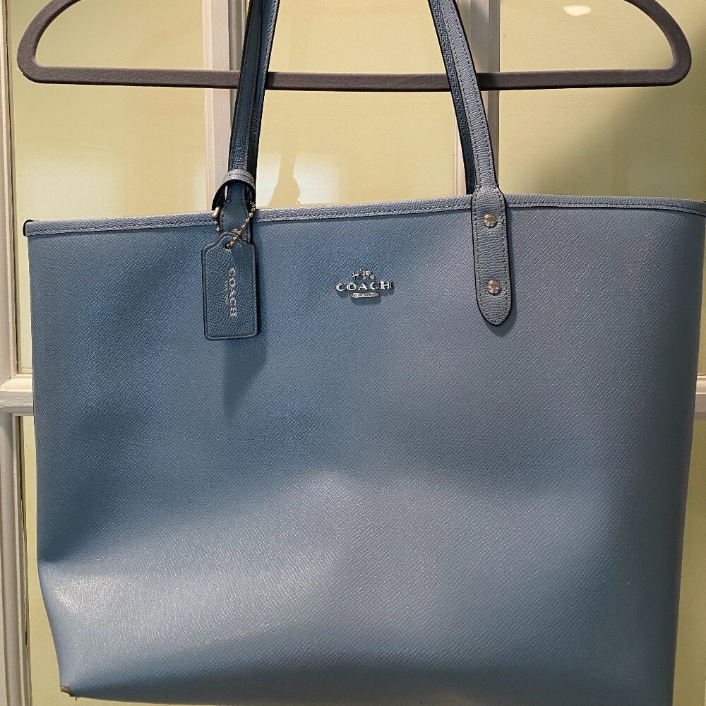 COACH Reversible City Tote, Cornflower